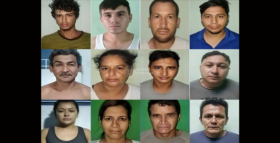 Prisión para 12 pandilleros acusados de extorsión, amenazas y limitación de la circulación
