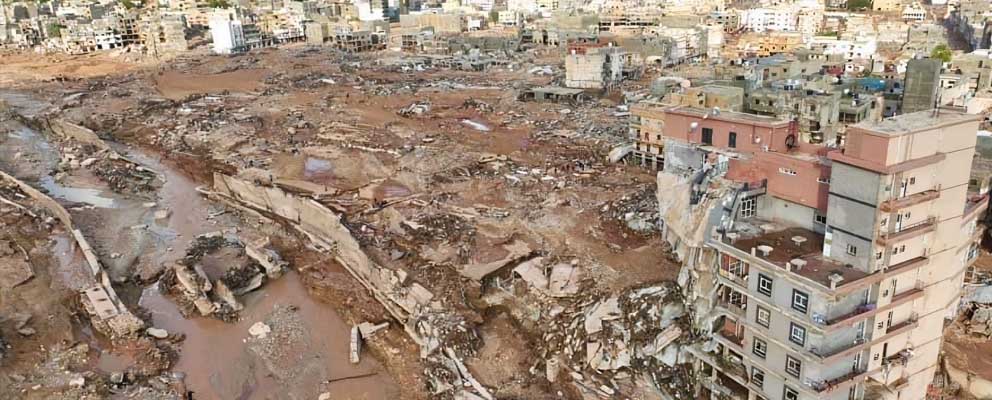 Reportan más de 5,000 fallecidos tras inundaciones en Libia
