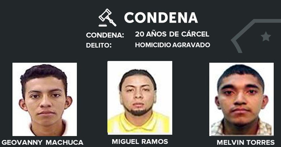 Condenan a pandilleros que acabaron con la vida de un ciudadano en San Miguel