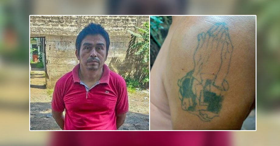 Pandillero modificó el tatuaje de su pandilla para evitar la cárcel, pero no le resultó
