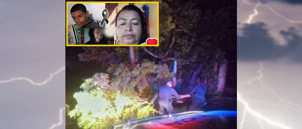 Ella era la madre y sus dos hijos que murieron al caerles un rayo anoche en Ahuachapán