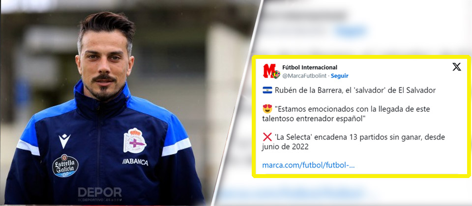 Medio deportivo español afirma que el nuevo técnico de La Selecta es un «salvador»