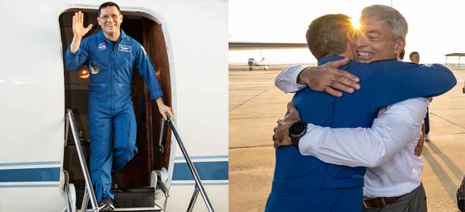 Frank Rubio se reencuentra con familiares después de 371 días en el espacio