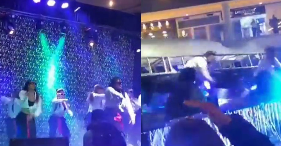 Tarima se desploma y aplasta a bailarines que se presentaban en un centro comercial