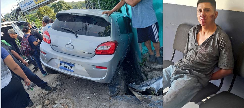 Detienen a conductor ebrio que se salió de la carretera Troncal del Norte y atropelló a dos peatones