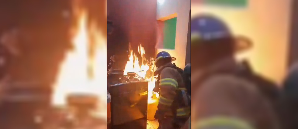 Tambo de gas se incendia en vivienda de Cabañas