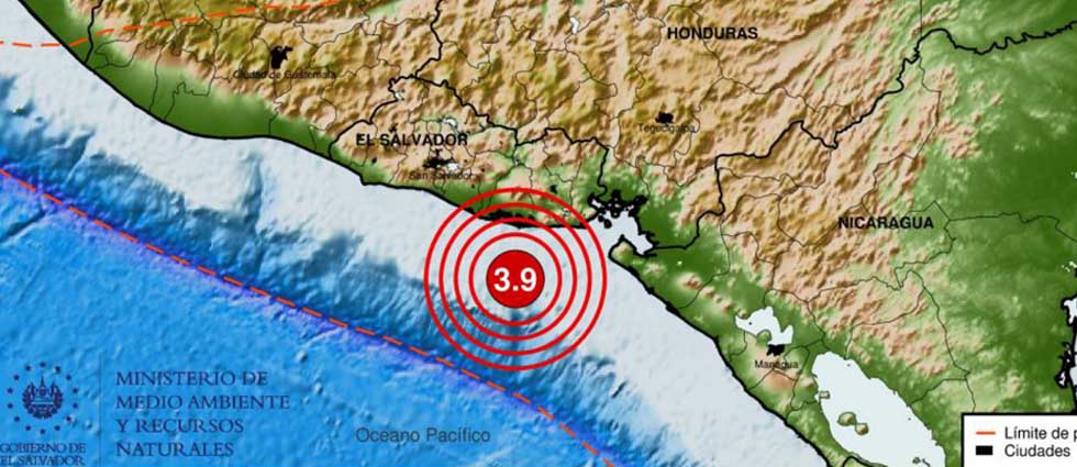 Sismo de 3.9 grados sacude parte del país