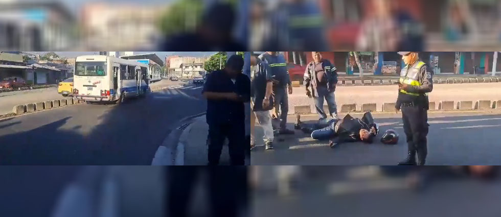 Accidente deja un lesionado en la alameda Juan Pablo II