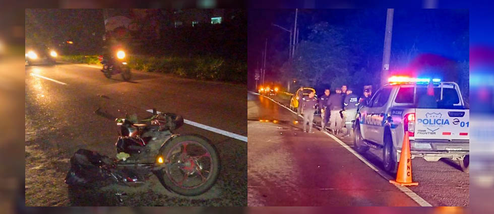 Dos lesionados tras siniestro sobre la autopista Comalapa