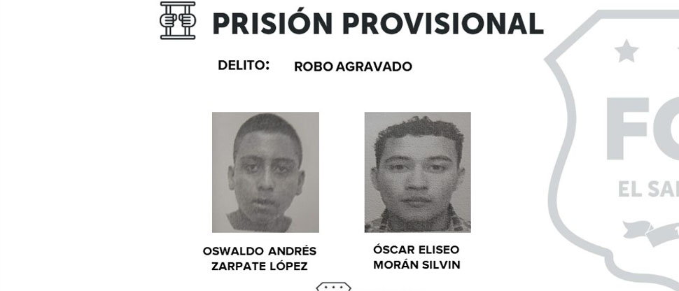 Mandan a prisión a sujetos que a punta de pistola le quitaron dinero y el celular a su víctima 