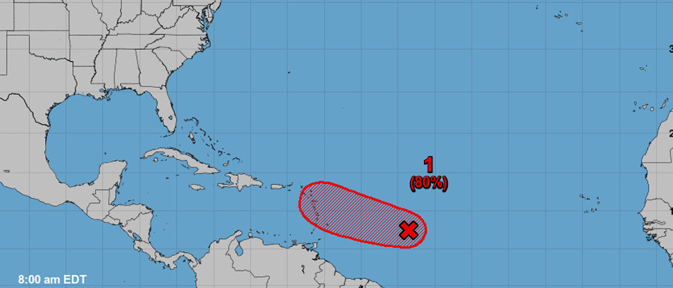 Vigilan baja presión con el 90% de probabilidades de convertirse en ciclón tropical 