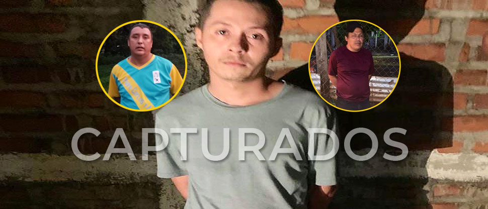 Capturan a responsables de cometer un crimen pasional en San Vicente