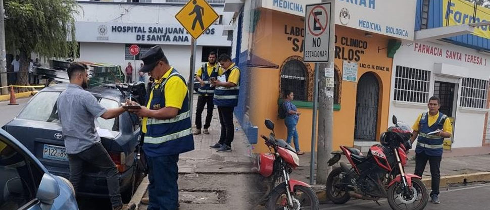 Retiran vehículos y multan a conductores por estacionarse en lugares no permitidos