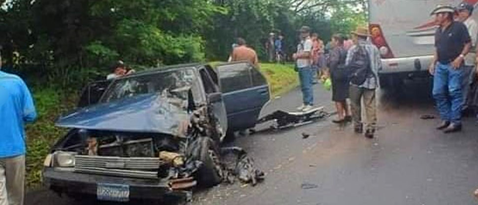 Reportan aparatoso accidente en El Sauce, La Unión