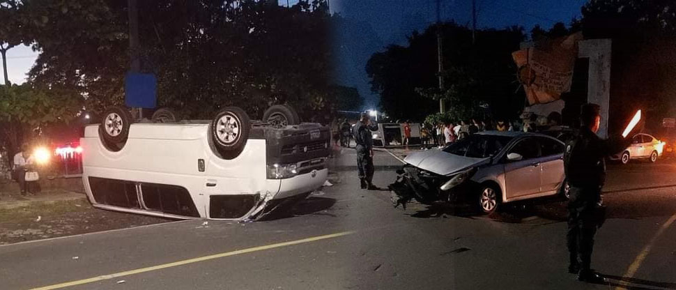 Accidente deja varias personas lesionadas en carretera a San Luis La Herradura