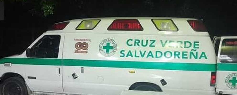 Fallece socorrista de Cruz Verde Salvadoreña en un accidente de tránsito