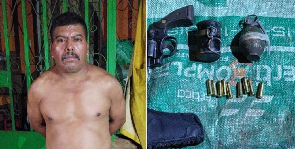 Capturan a sujeto con arma y granadas en Sonsonate