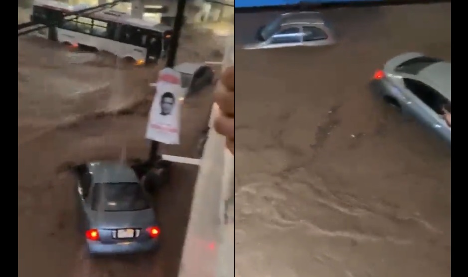 VIDEO: Personas a bordo de sus vehículos son arrastradas tras inundaciones producidas por huracán Lidia