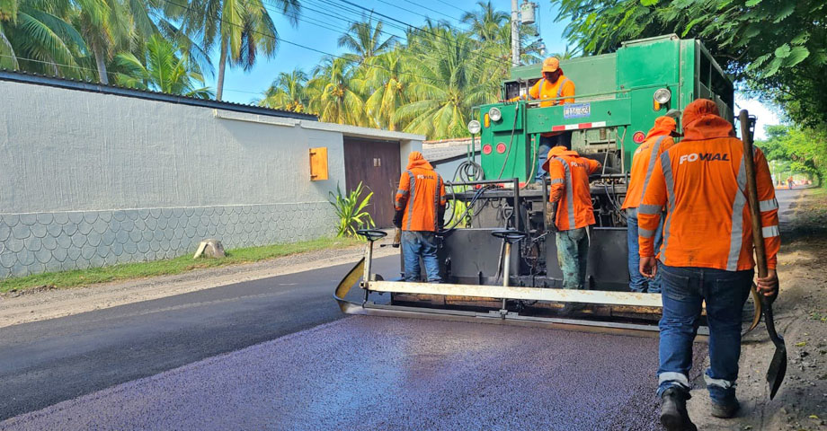 FOVIAL: Trabajos en carretera a la Costa del Sol llegan a la etapa final