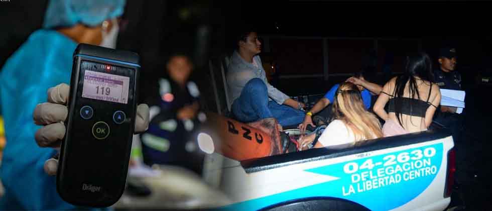 Detienen a 12 conductores por manejar ebrios en distintos puntos del país