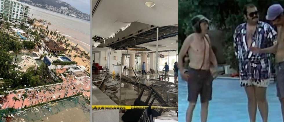 Así quedó el famoso hotel donde se grabó El Chavo del 8, tras el paso del huracán Otis
