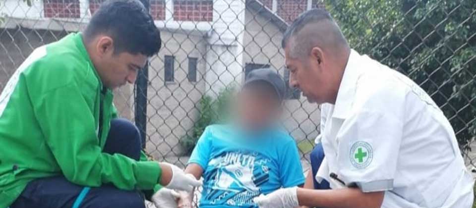 Reportan motociclista lesionado en el bulevar El Ejército