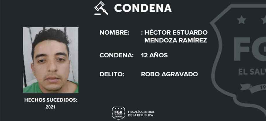 Condenan a 12 años en prisión a sujeto que robó en dos ocasiones a la misma persona