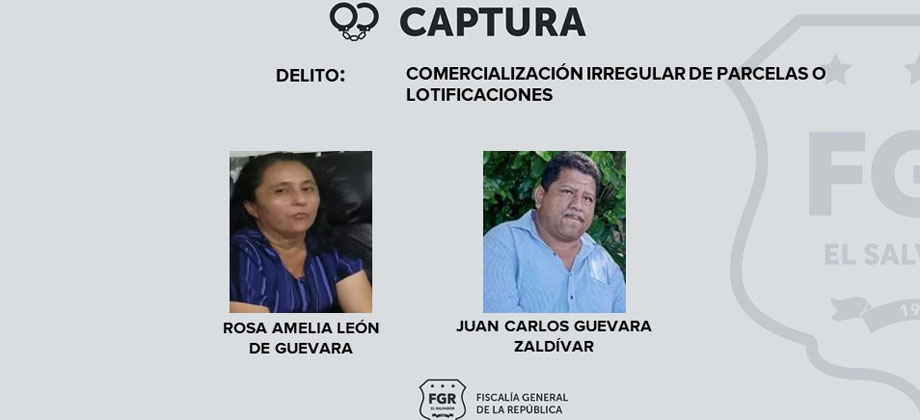 Capturan a pareja que vendían terrenos sin ser los dueños