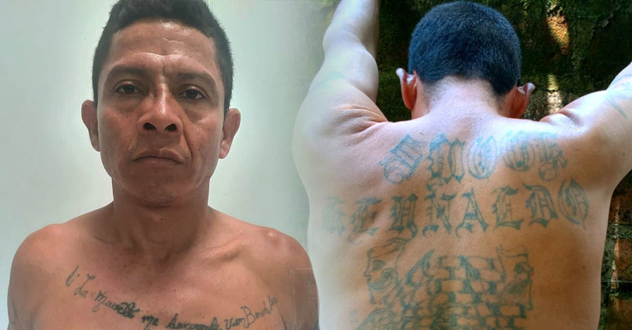 Homeboy creyó que al modificar sus tatuajes de la 18s se libraría del CECOT