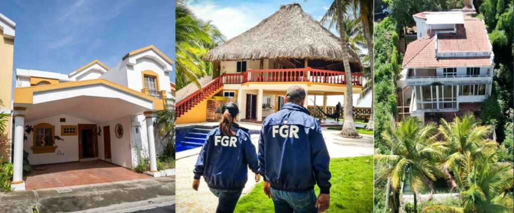 FGR incauta inmuebles valorados en 4 millones de dólares propiedad de procesados por tráfico de drogas