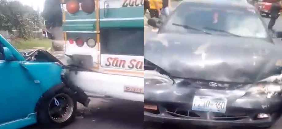 Reportan triple choque en la Paz