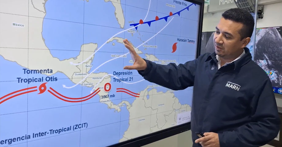 MARN: Se esperan lluvias en distintas zonas del país para este martes