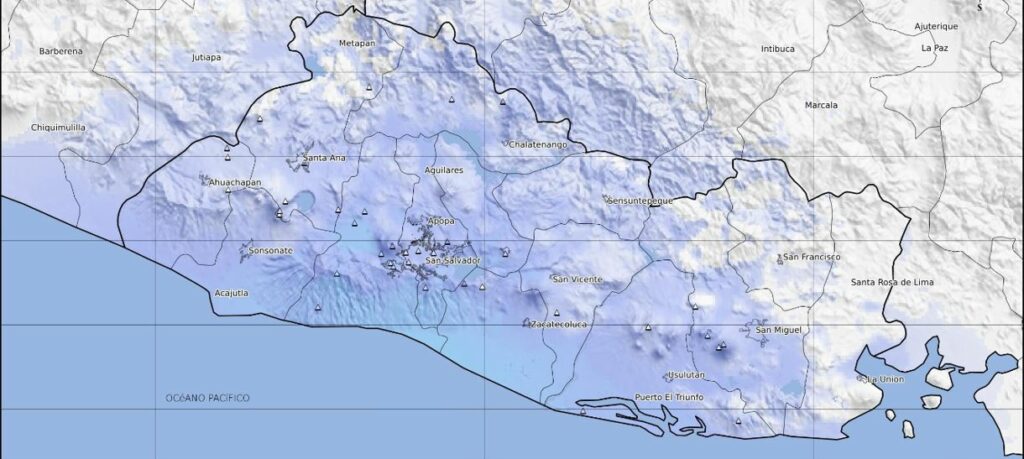 Fuerte sismo sacude el territorio salvadoreño este sábado