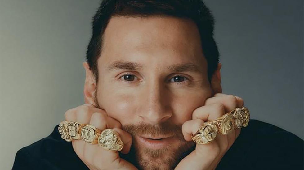 Este es el significado de los ocho anillos de Leo Messi