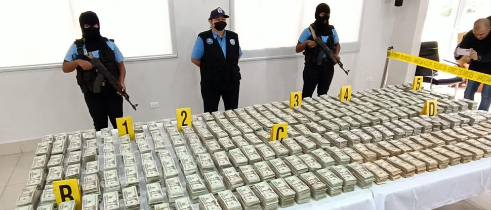Incautan en Nicaragua más de dos millones de dólares ligados al narcotráfico