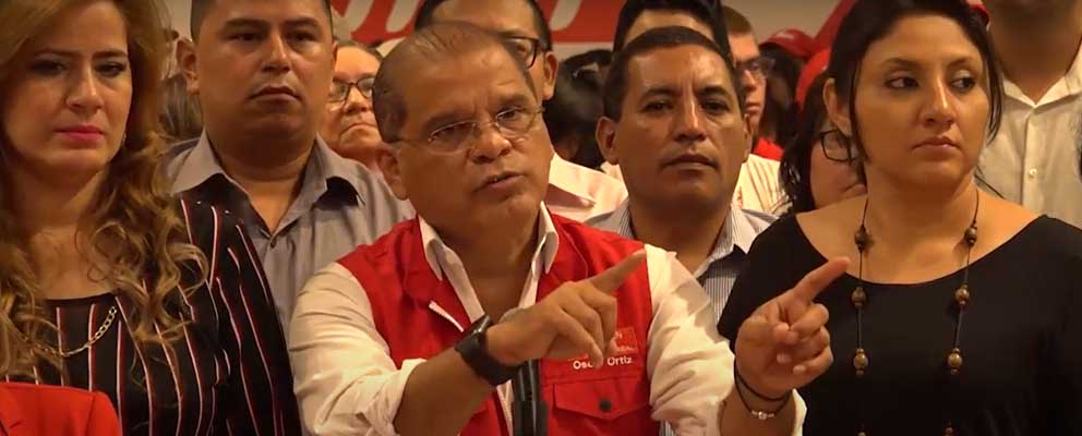 Óscar Ortiz afirma que el FMLN ahora tiene la «fórmula » para solucionar los problemas del país