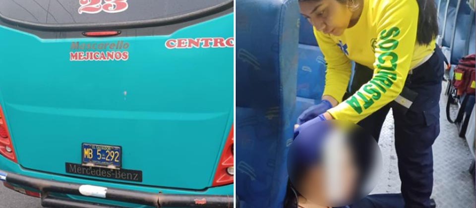 Pasajera resulta lesionada tras choque de una buseta de la ruta 23