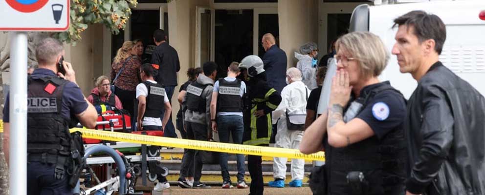 Profesor pierde la vida y 2 personas resultan lesionadas tras ataque en colegio en Francia