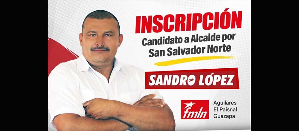 Candidato farabundista pide a través de «insultos» que voten por él