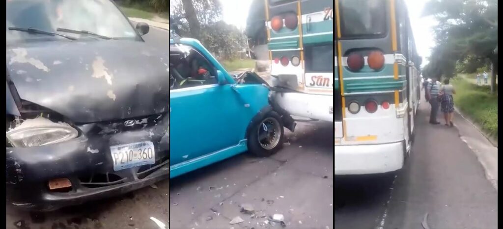 Reportan múltiple accidente en carretera Antigua a Zacatecoluca (VIDEO)