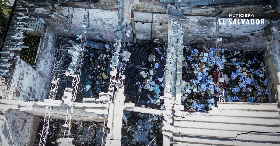Así quedó la vivienda que funcionaba como escuela de manejo tras incendio