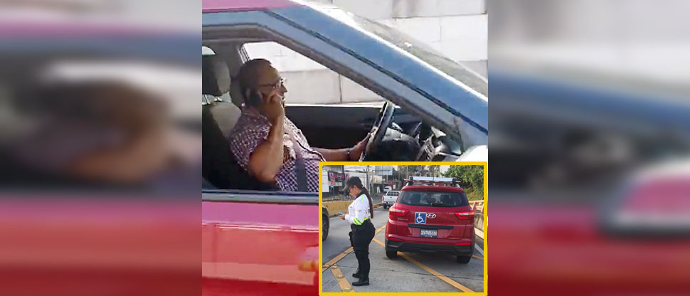 Multan a otro conductor que manejaba distraído por usar el celular  