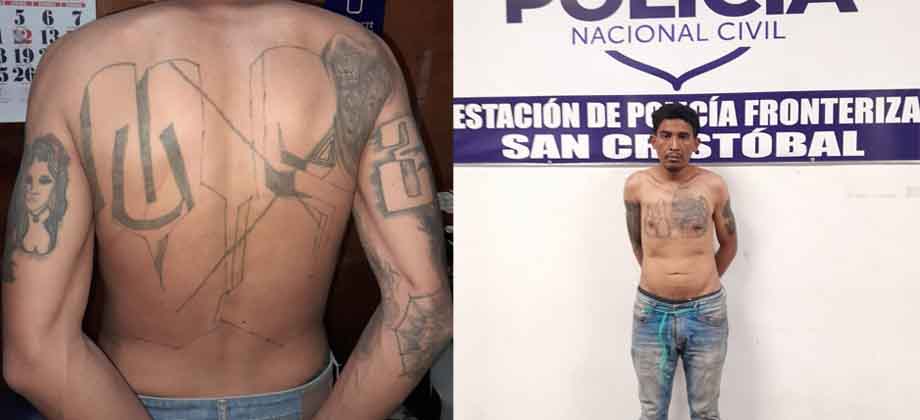 Capturan a pandillero de la MS que intentaba escapar a Guatemala