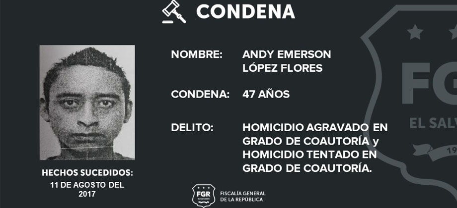 Imponen dura condena a sujeto por quitarle la vida a dos personas
