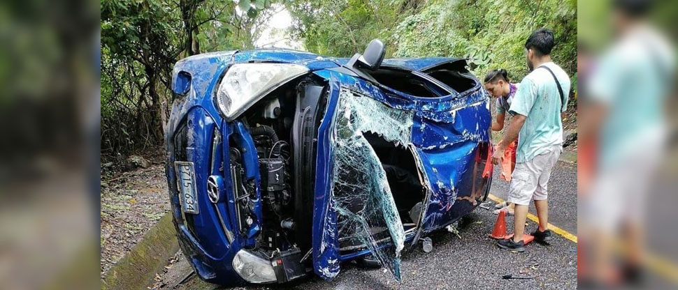 Reportan aparatoso accidente en carretera que de Cinquera conduce hacia Suchitoto