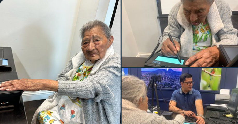 A sus 100 años, salvadoreña tramita su DUI en EE.UU. para participar en las próximas elecciones