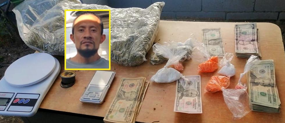 Capturan a sujeto tras hallarle diferentes drogas y dinero en Ilopango