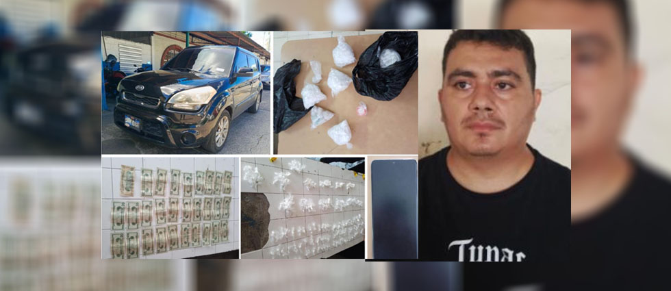 Capturan a sujeto tras sorprenderlo con decenas de porciones de droga
