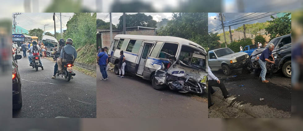 Varios lesionados tras accidente con 8 automotores involucrados en Ciudad Corinto