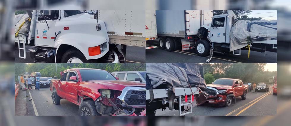 Reportan múltiple accidente de tránsito en la carretera Panamericana
